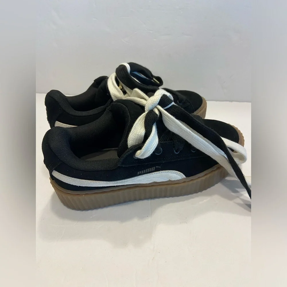 FENTY x PUMA Creeper Phatty Womens Rihanna Black Warm White Gum Brown 396403-01